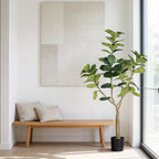 Photo of the faux fiddle leaf fig tree, 6 ft