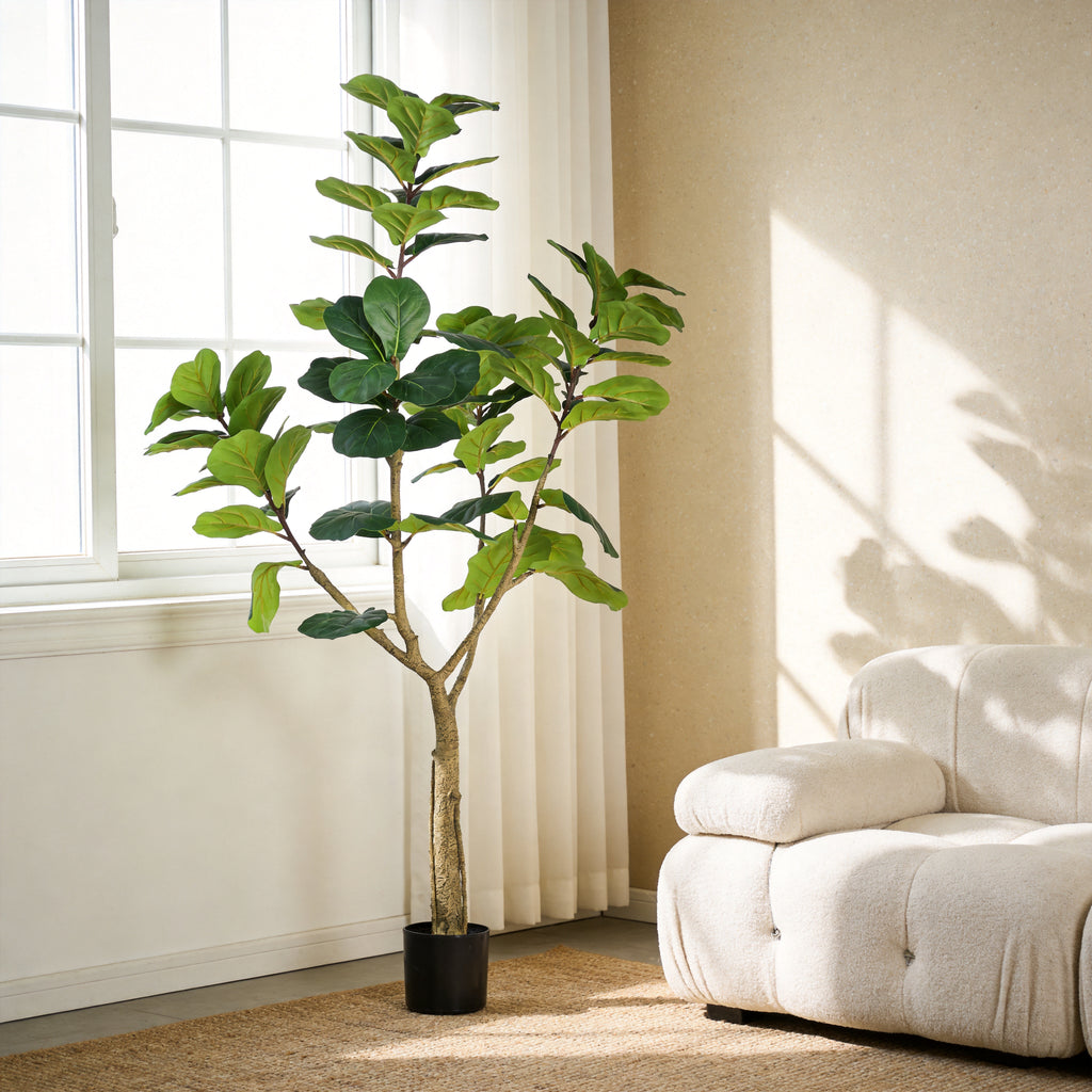Photo of the faux fiddle leaf fig tree, 6 ft, supplier photo