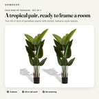 Faux bird of paradise, set of 2: overview