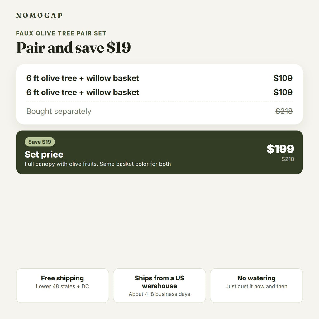 Pair Set price: $199, compared with $218 for two single sets at $109 each
