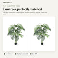 Pair of 6 ft faux palm trees