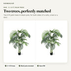 Pair of 6 ft faux palm trees
